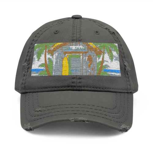Vintage Surf Shack - Distressed Dad Hat (Embroidery)
