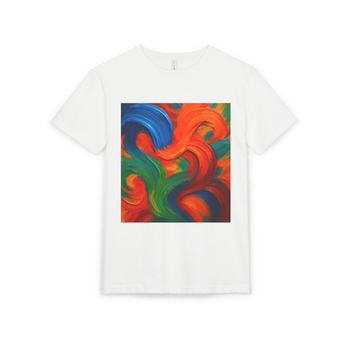 Whimsical Brushstrokes - Unisex Sueded T-Shirt Whimsical Brushstrokes - Unisex Sueded T-Shirt