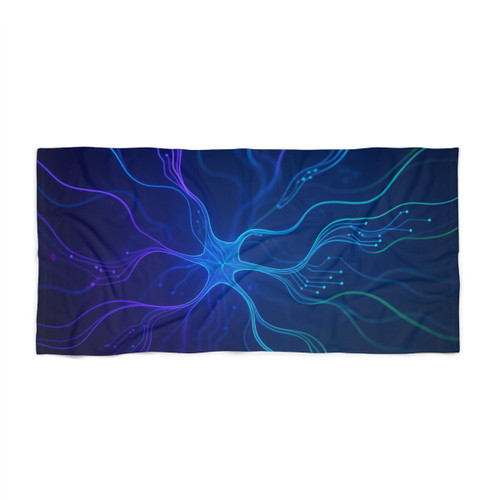 Neural Dreamscape - Beach Towel