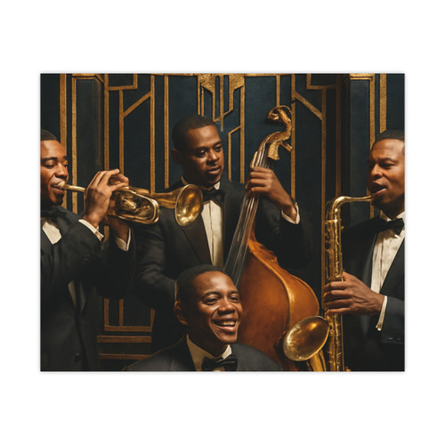 Gilded Jazz Nights - Matte Posters