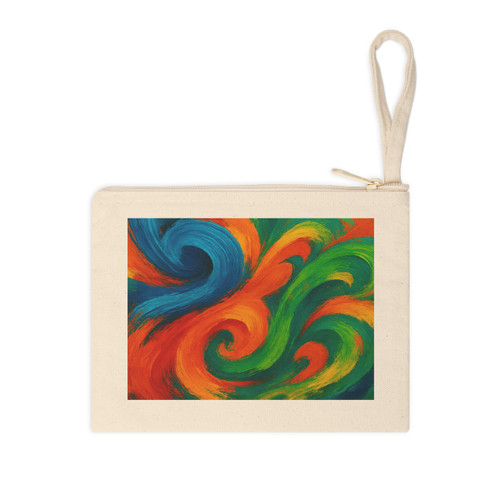 Whimsical Brushstrokes - Accessory Zipper Pouch
