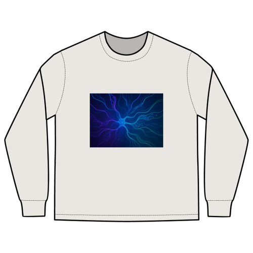 Neural Dreamscape - Men's Heavy Faded Long Sleeve Tee