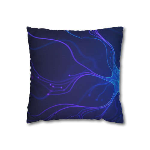 Neural Dreamscape - Spun Polyester Square Pillowcase