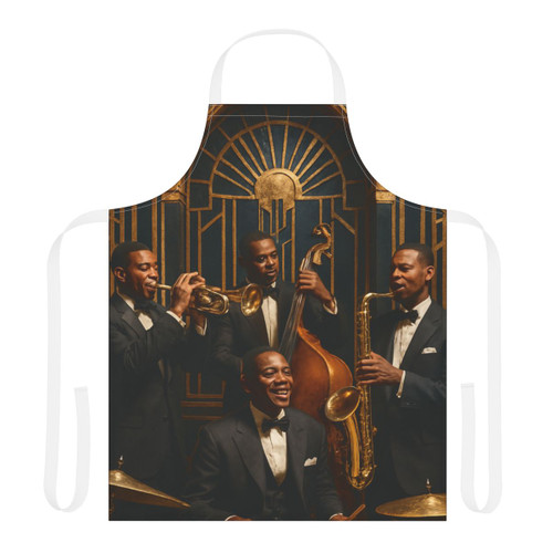 Gilded Jazz Nights - Apron, 5-Color Straps (AOP)