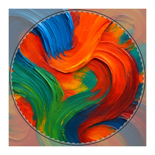 Whimsical Brushstrokes - PU Leather Mouse Mat