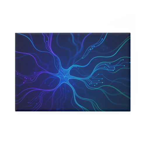 Neural Dreamscape - Button Magnet, Rectangle (1 & 10 pcs)