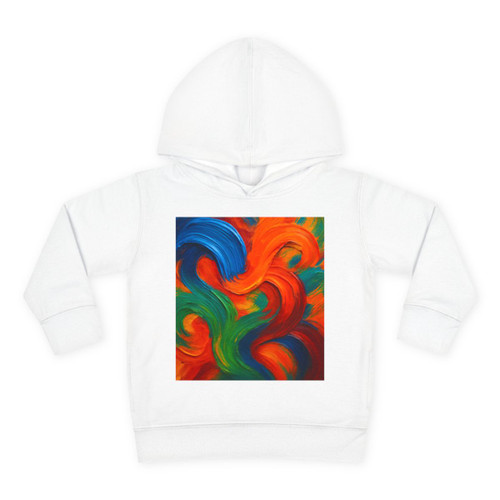 Whimsical Brushstrokes - Toddler Pullover Fleece Hoodie Whimsical Brushstrokes - Toddler Pullover Fleece Hoodie