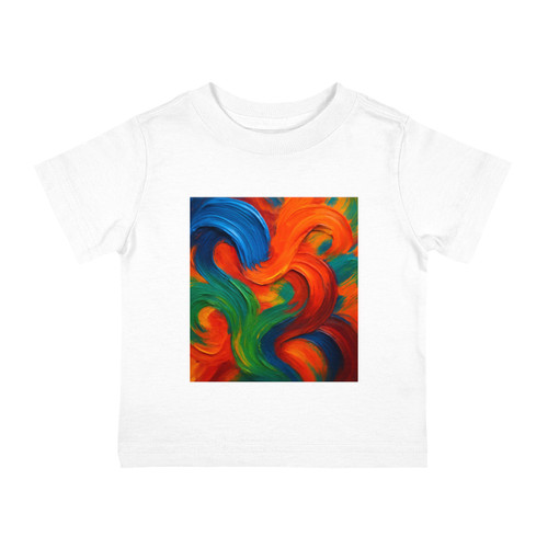 Whimsical Brushstrokes - Infant Cotton Jersey Tee Whimsical Brushstrokes - Infant Cotton Jersey Tee