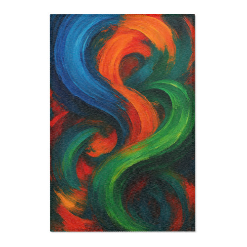 Whimsical Brushstrokes - Area Rugs 