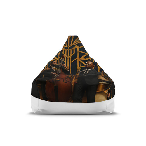 Gilded Jazz Nights - Bean Bag Chair Cover