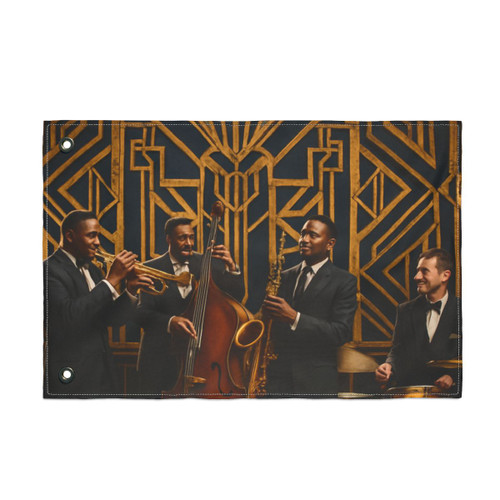 Gilded Jazz Nights - Double Sided Flag
