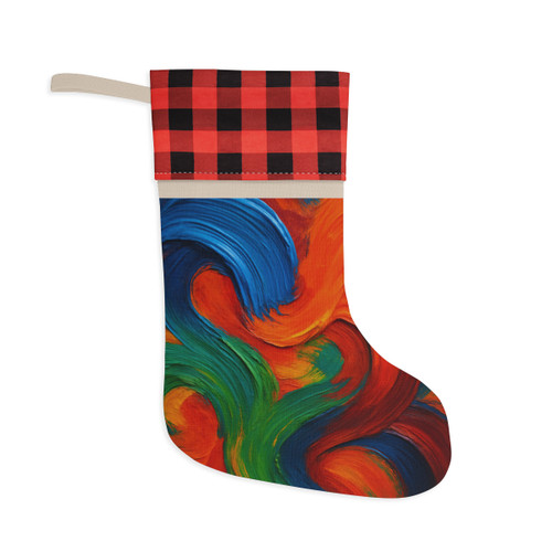 Whimsical Brushstrokes - Christmas Stocking