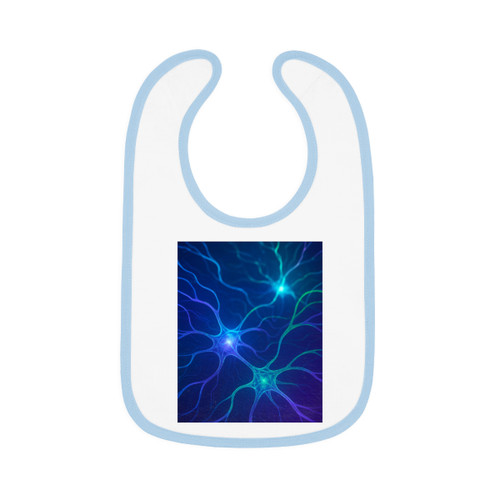 Neural Dreamscape - Baby Contrast Trim Jersey Bib