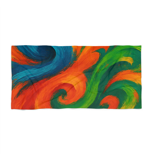 Whimsical Brushstrokes - Beach Towel