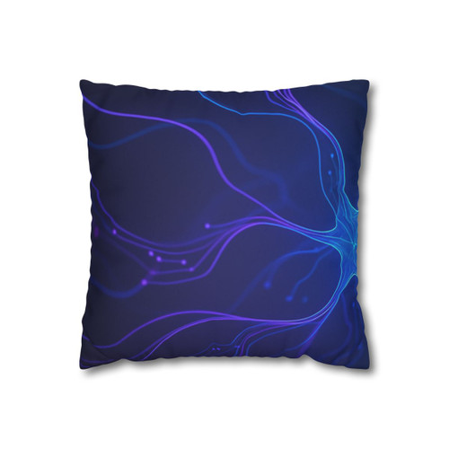 Neural Dreamscape - Faux Suede Square Pillowcase