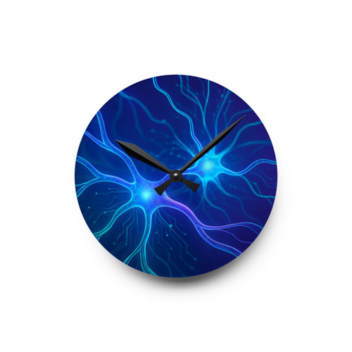 Neural Dreamscape - Acrylic Wall Clock