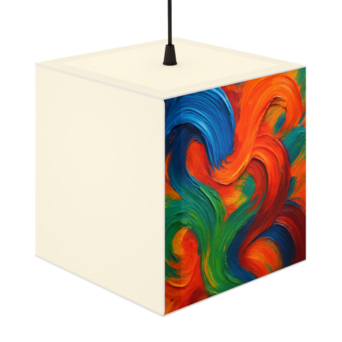 Whimsical Brushstrokes - Light Cube Lamp