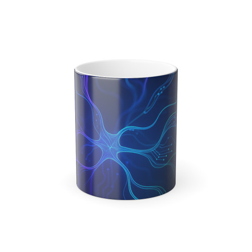 Neural Dreamscape - Color Morphing Mug, 11oz