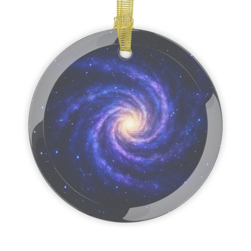 Galactic Embrace - Glass Ornaments
