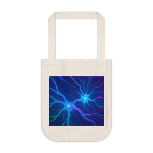 Neural Dreamscape - Organic Canvas Tote Bag Neural Dreamscape - Organic Canvas Tote Bag