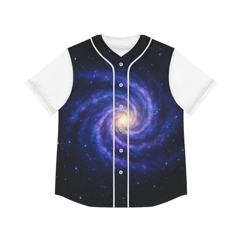 Galactic Embrace - Women's Baseball Jersey (AOP) Galactic Embrace - Women's Baseball Jersey (AOP)