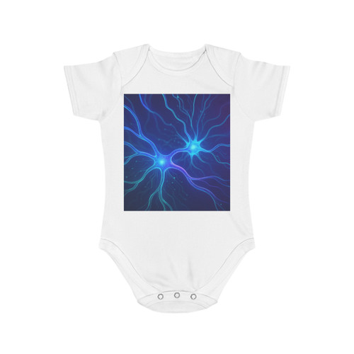 Neural Dreamscape - Short Sleeve Baby Bodysuit