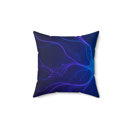 Neural Dreamscape - Spun Polyester Square Pillow