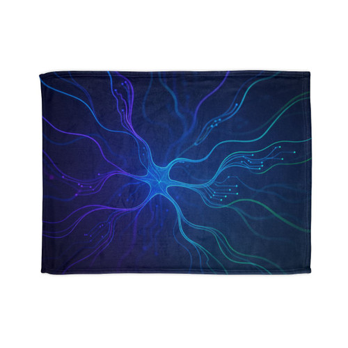 Neural Dreamscape - Soft Polyester Blanket