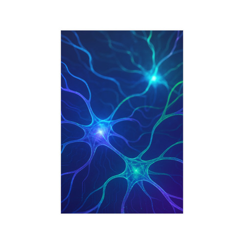 Neural Dreamscape - Vertical and Horizontal Matte Posters