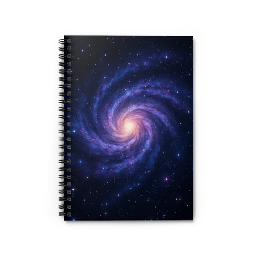 Galactic Embrace - Spiral Notebook - Ruled Line