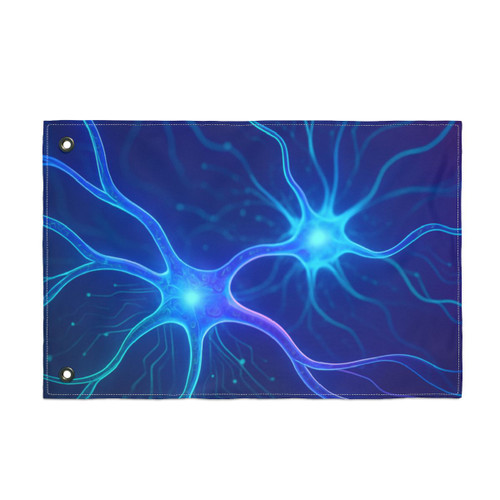 Neural Dreamscape - Double Sided Flag