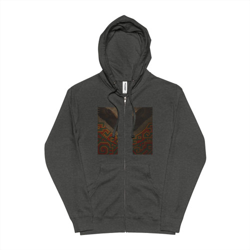 Eagle Warrior Spirit - Unisex Fleece Zip Up Hoodie Eagle Warrior Spirit - Unisex Fleece Zip Up Hoodie