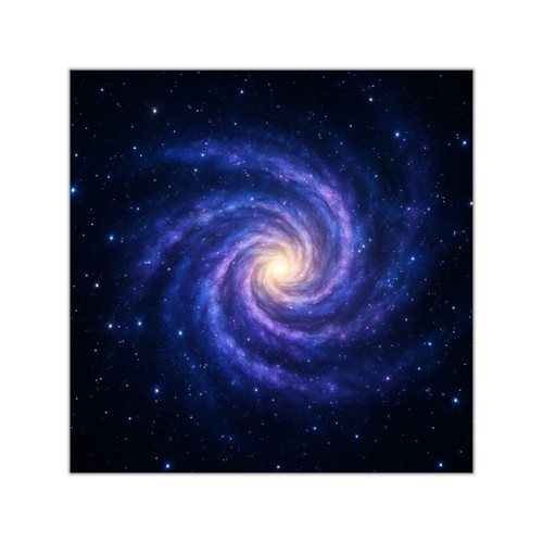 Galactic Embrace - Square Vinyl Stickers