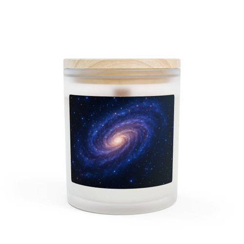 Galactic Embrace - Frosted Glass Candle, 11oz
