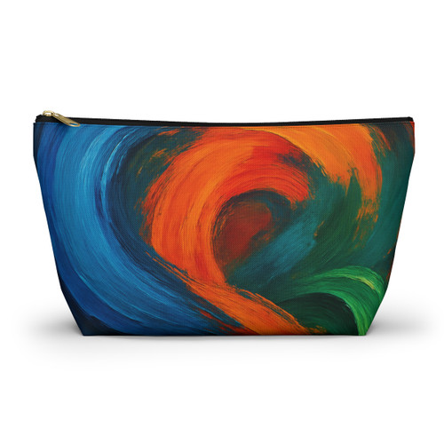 Whimsical Brushstrokes - Accessory Pouch w T-bottom