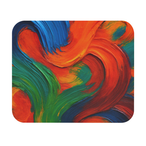Whimsical Brushstrokes - Mouse Pad (Rectangle)