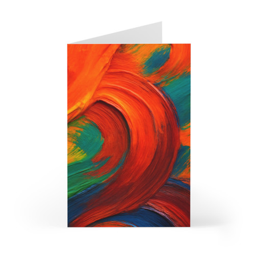 Whimsical Brushstrokes - Greeting Cards (7 pcs)
