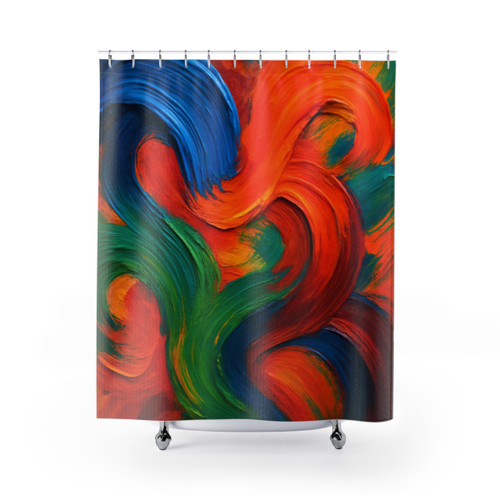 Whimsical Brushstrokes - Shower Curtains