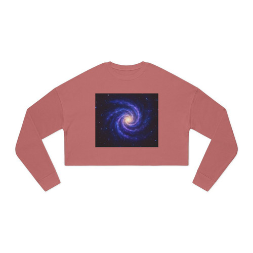 Galactic Embrace - Women's Cropped Sweatshirt