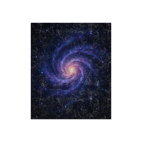 Galactic Embrace - Crushed Velvet Blanket