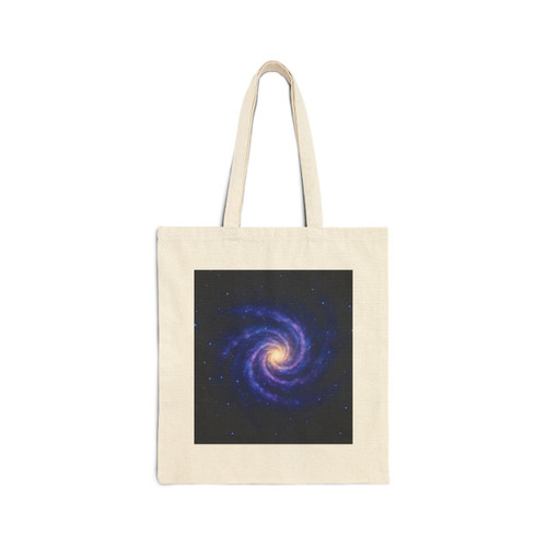 Galactic Embrace - Cotton Canvas Tote Bag Galactic Embrace - Cotton Canvas Tote Bag