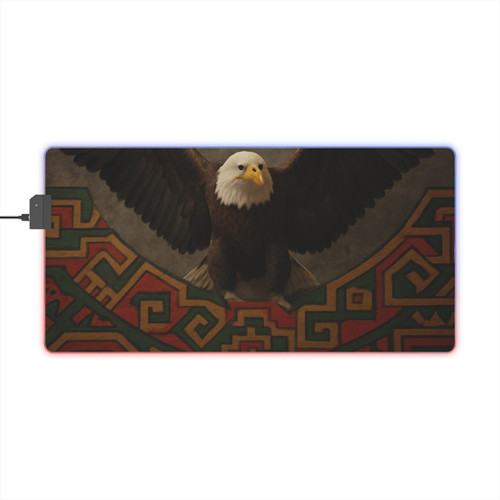 Eagle Warrior Spirit - LED Gaming Mouse Pad