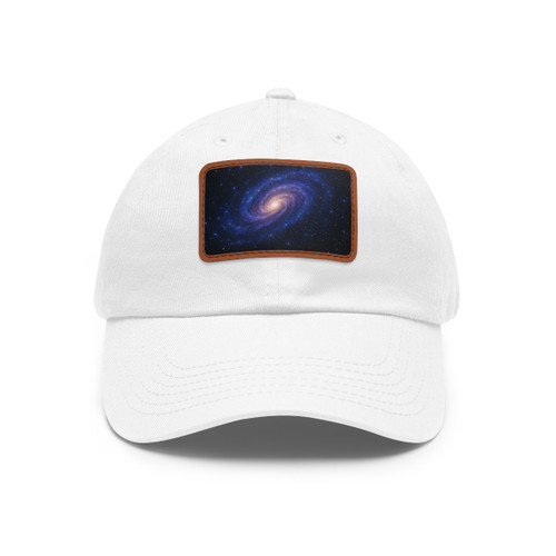 Galactic Embrace - Dad Hat with Leather Patch (Rectangle)