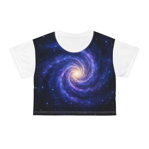 Galactic Embrace - Crop Tee (AOP)