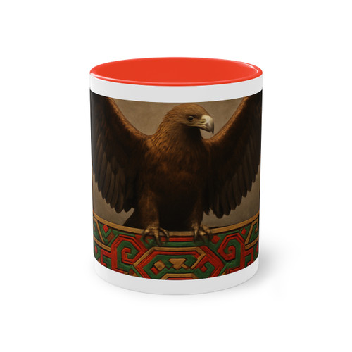 Eagle Warrior Spirit - Two-Tone Coffee Mug, 11oz