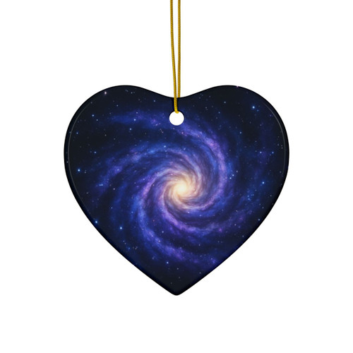 Galactic Embrace - Ceramic Ornaments, 2-Side Print, (1pc, 3pcs, 5pcs, 10pcs)