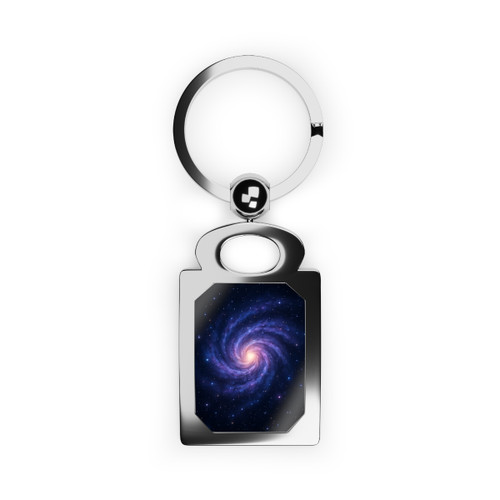 Galactic Embrace - Rectangle Photo Keyring