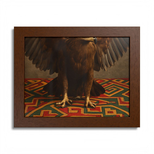 Eagle Warrior Spirit - Framed Poster, Multi-Color