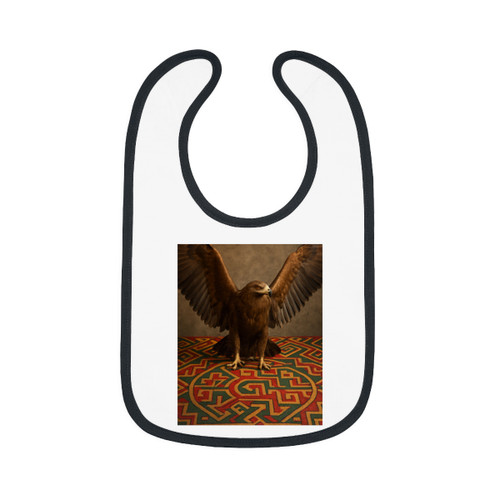 Eagle Warrior Spirit - Baby Contrast Trim Jersey Bib