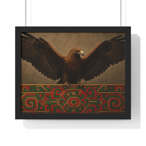 Eagle Warrior Spirit - Horizontal Framed Poster